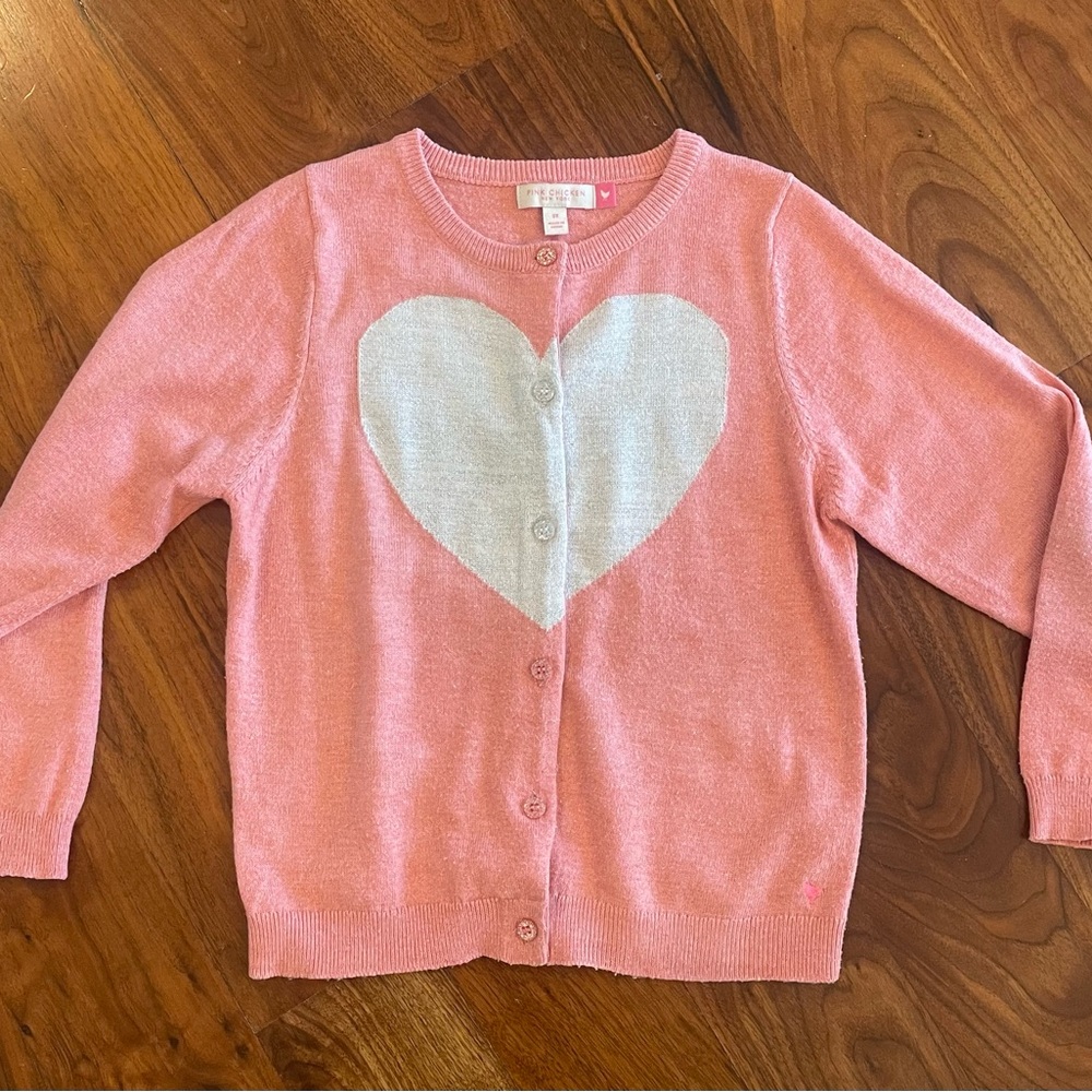 Pink Chicken Hannah Heart Sweater